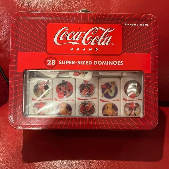 New in tin Coca Cola Dominoes - Picture 1 of 2